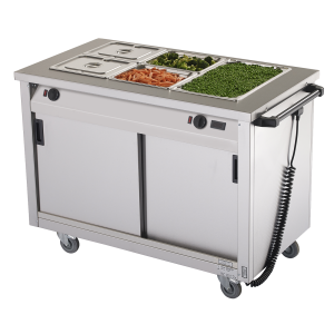 BM30MSO General Purpose Bain Marie Hot Cupboard with Glass Overshelf