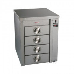 HD61 Heated Slide Under 4 Drawer Unit