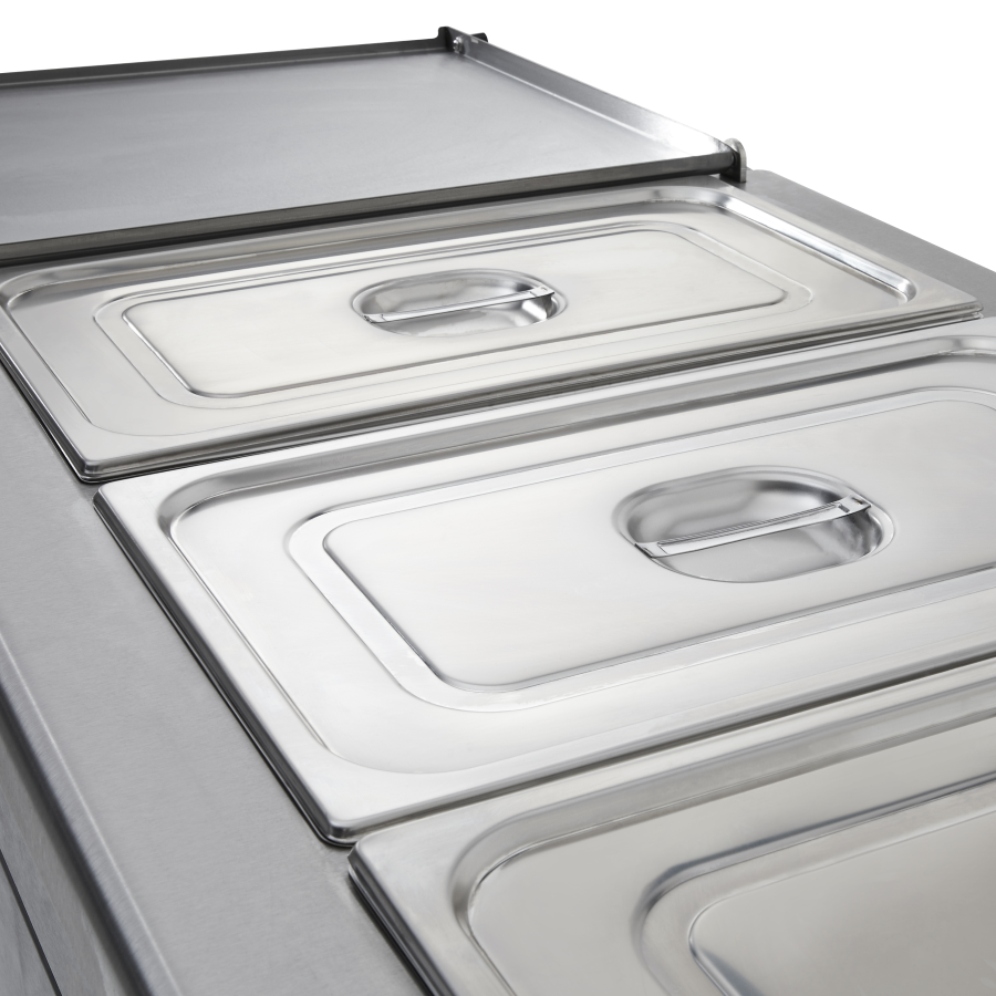 BM20MSF General Purpose Bain Marie Hot Cupboard with Hinged Top - Image 5