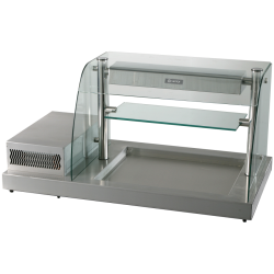 MRGL2 Refrigerated One Tier Stainless Steel Deli Topper