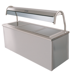 CARIB3.2B12 Caribbean Glass Top Hot Cupboard