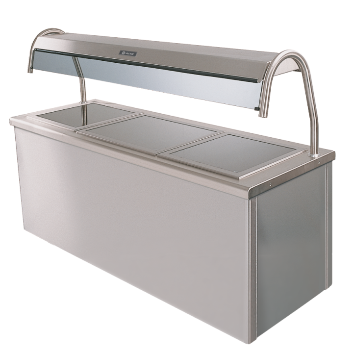 CARIB3.2B16 Caribbean Glass Top Hot Cupboard