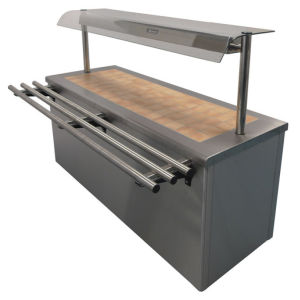 CARIB3.2A12 Caribbean Tiled Top Hot Cupboard