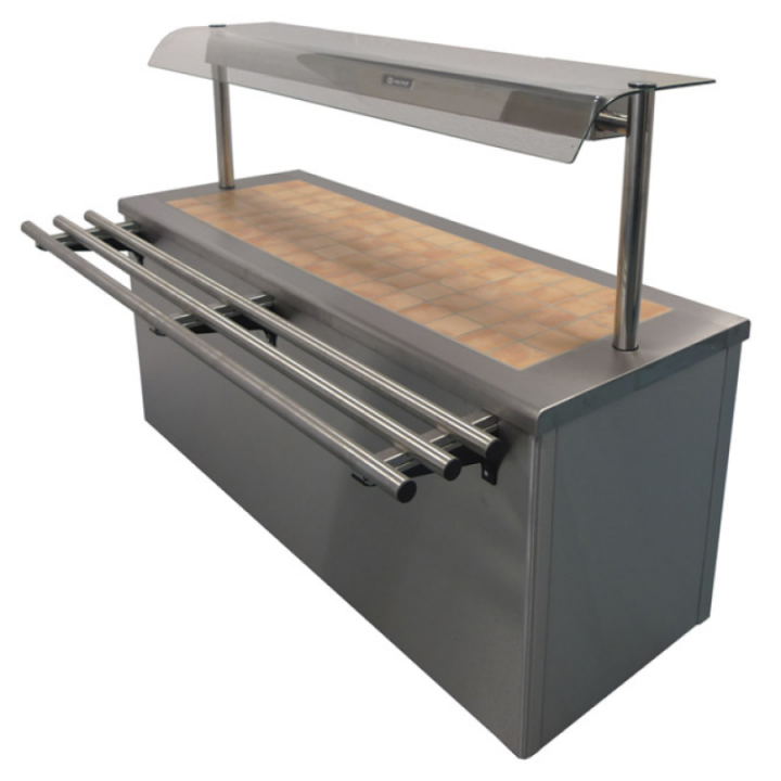 CARIB3.2A19 Caribbean Tiled Top Hot Cupboard