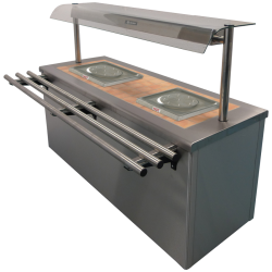 CARIB4.216 Caribbean Carvery Tiled Top Hot Cupboard