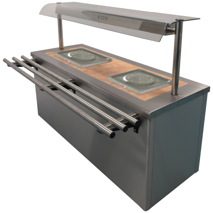 CARIB4.212 Caribbean Carvery Tiled Top Hot Cupboard