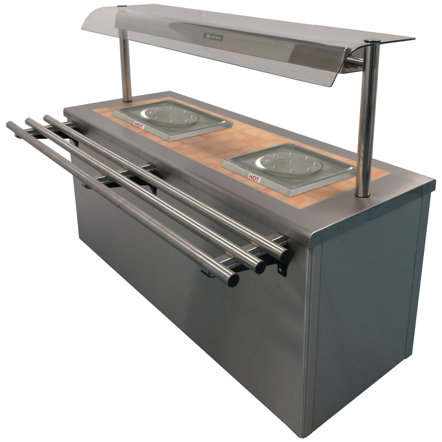 CARIB4.219 Caribbean Carvery Tiled Top Hot Cupboard