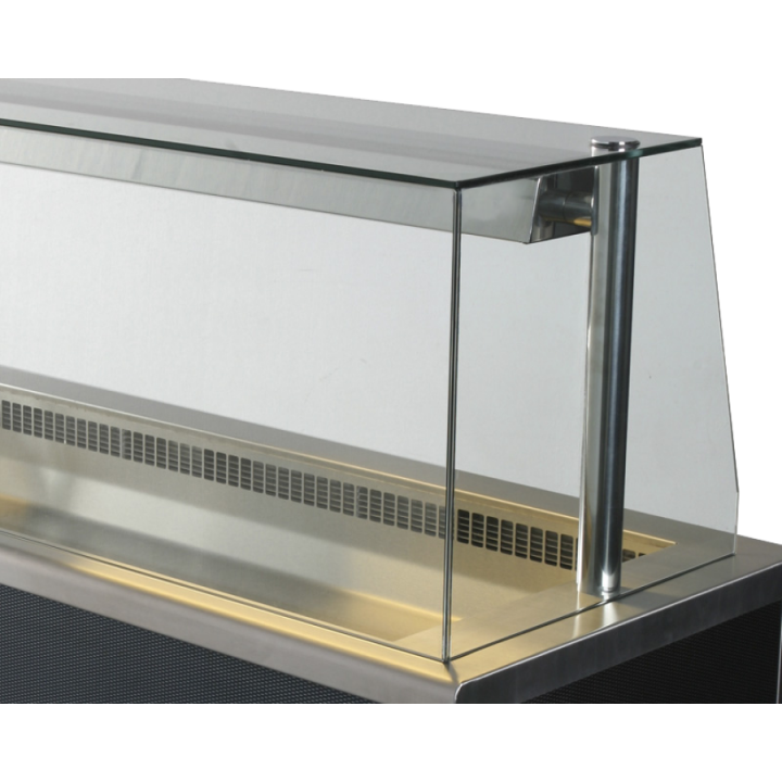 GANFGF Flat Glass Quartz Heated Enclosed Screen