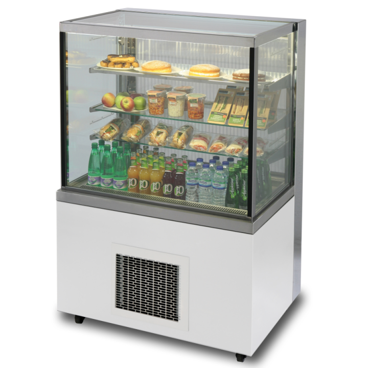 SMR100ECT Optimax Square Enclosed Front Refrigerated Retail Display